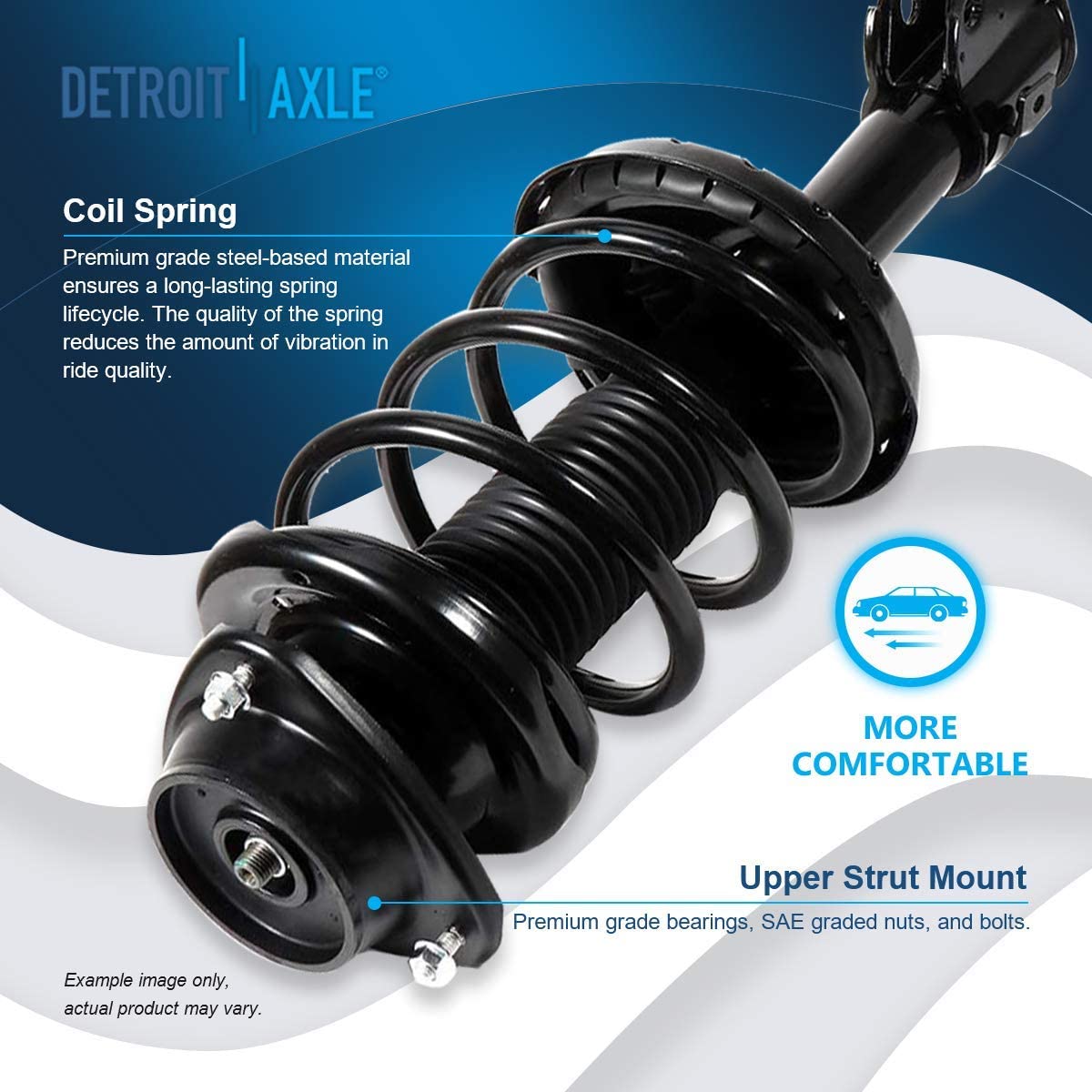 Detroit Axle - Front Struts Sway Bars Tie Rods Kit for 06-08 Subaru Forester — image 8
