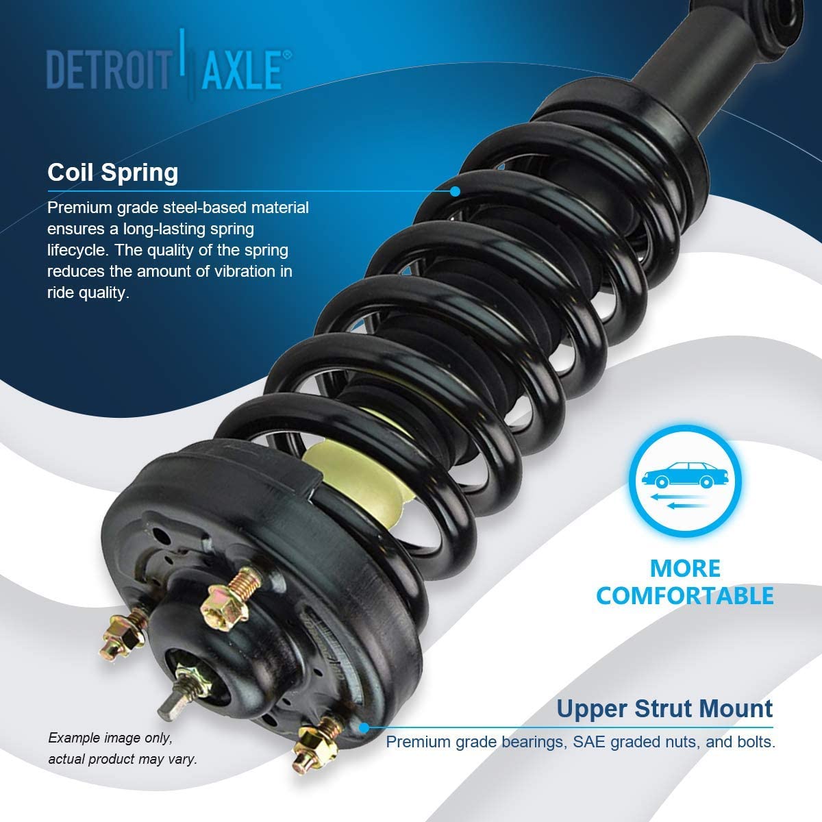 Detroit Axle - RWD Front Struts Lower Ball Joints Tie Rods for 09-13 Ford F-150 — image 8
