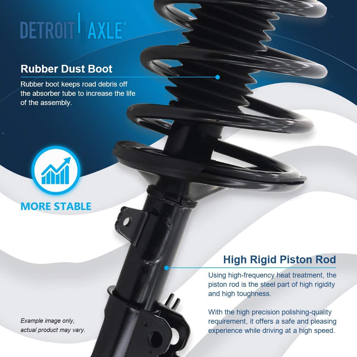 Detroit Axle - 2.2L Front Rear Struts Sway Bar Links for Toyota Camry Solara — image 9