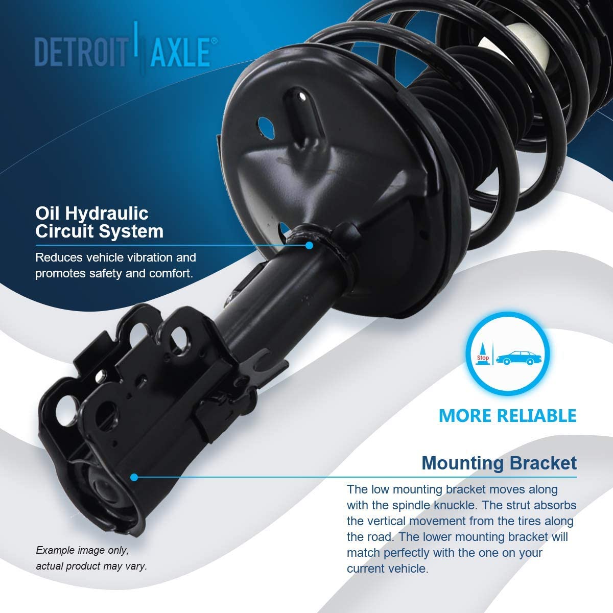 Detroit Axle - 2.2L Front Rear Struts Sway Bar Links for Toyota Camry Solara — image 10
