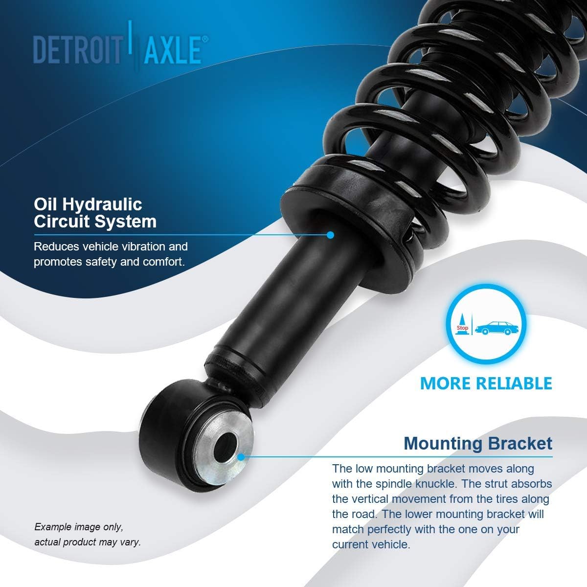 Detroit Axle - Front Struts Lower Ball Joints Kit for 2007-2013 Ford Expedition — image 10