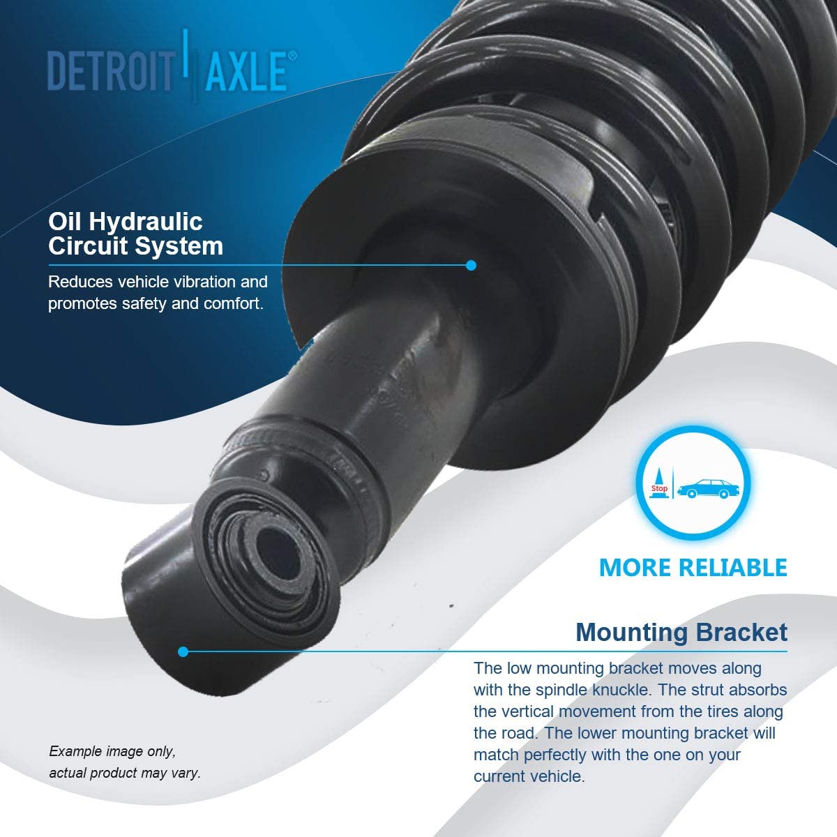 Detroit Axle - Front Struts Ball joints Sway Bars for 2004-2006 Toyota Tundra — image 10