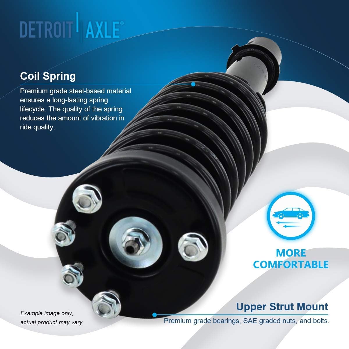 Detroit Axle - Front Struts Ball Joints Sway Bars Kit for 2003-2007 Honda Accord — image 8