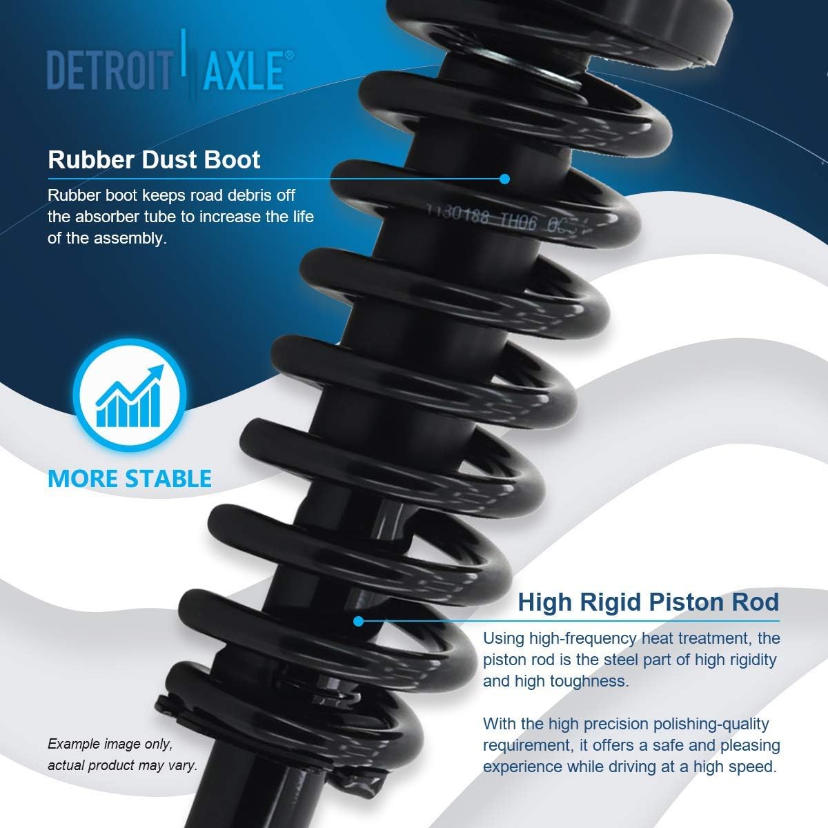 Detroit Axle - Front Struts Ball Joints Sway Bars Kit for 2003-2007 Honda Accord — image 9