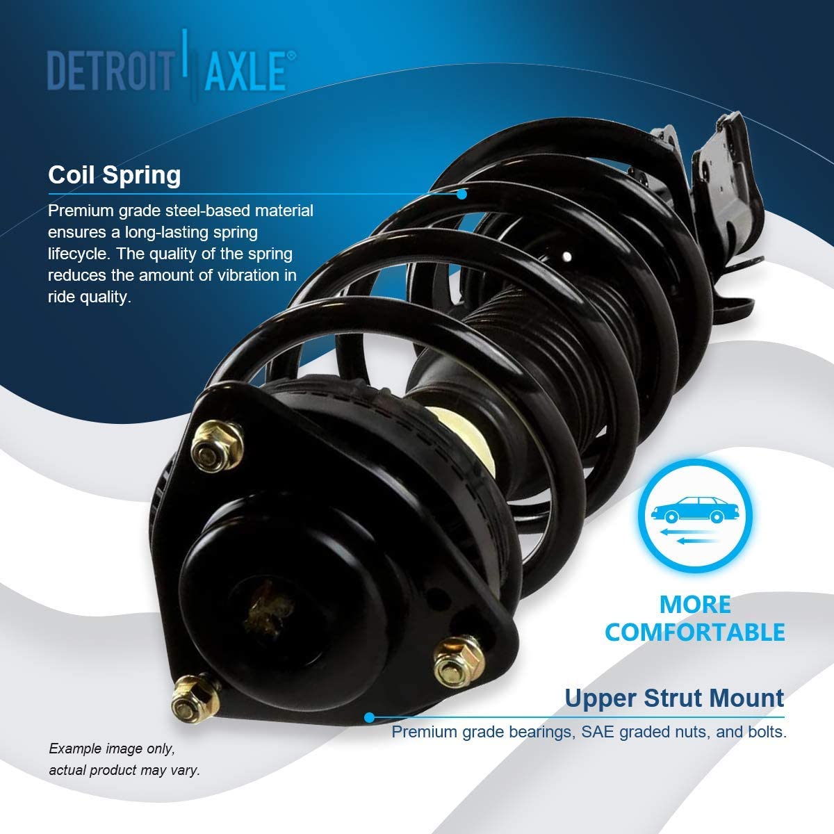Detroit Axle - Front Struts Tie Rods Kit for Dodge Grand Caravan Town  Country — image 8