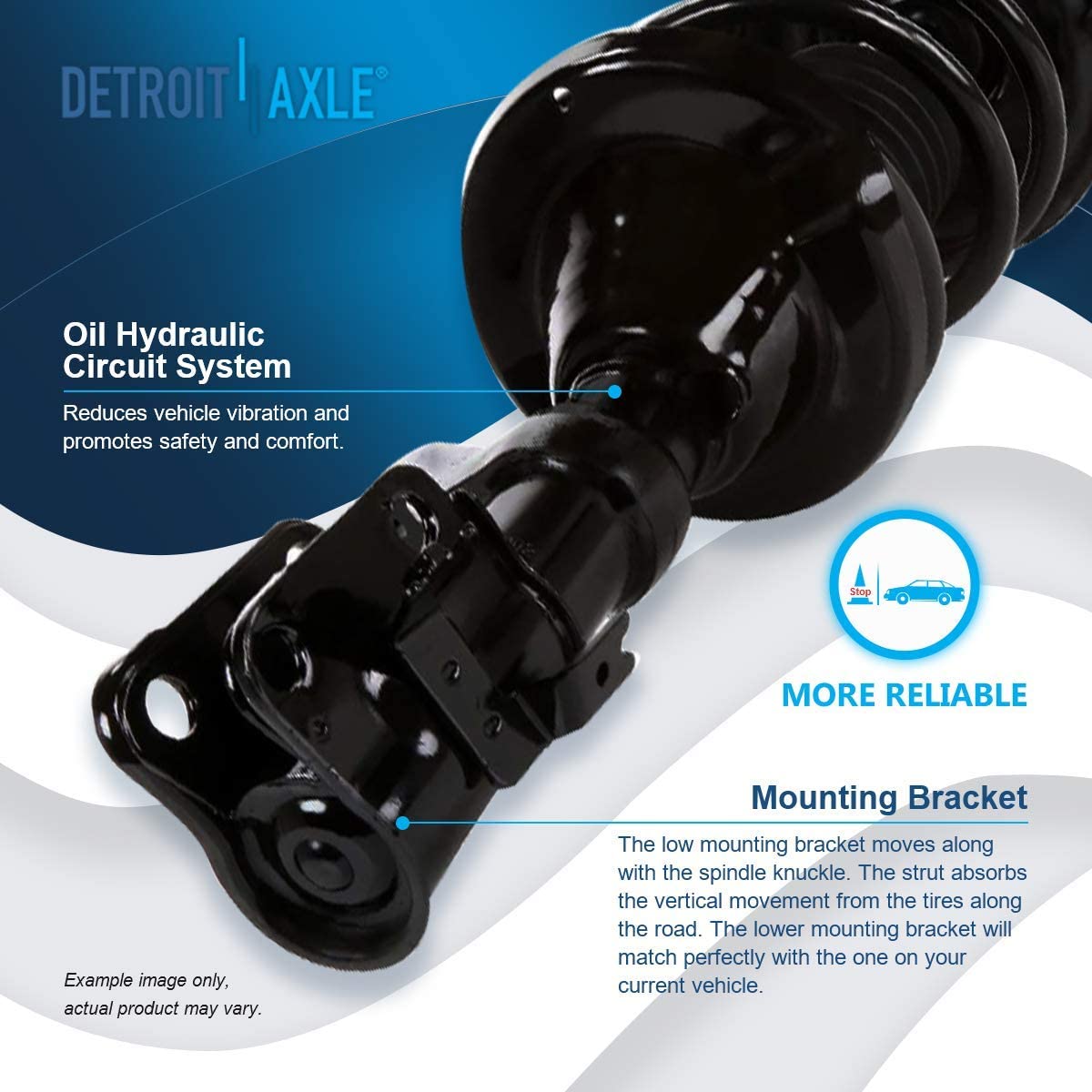 Detroit Axle - Front Rear Struts Sway Bar Links for 2002 2003-2006 Honda CR-V — image 10
