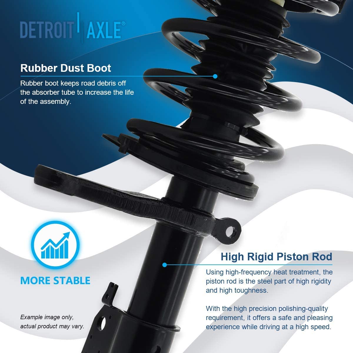 Detroit Axle - Front Rear Struts Sway Bar Links for 300M Concorde LHS Intrepid — image 9