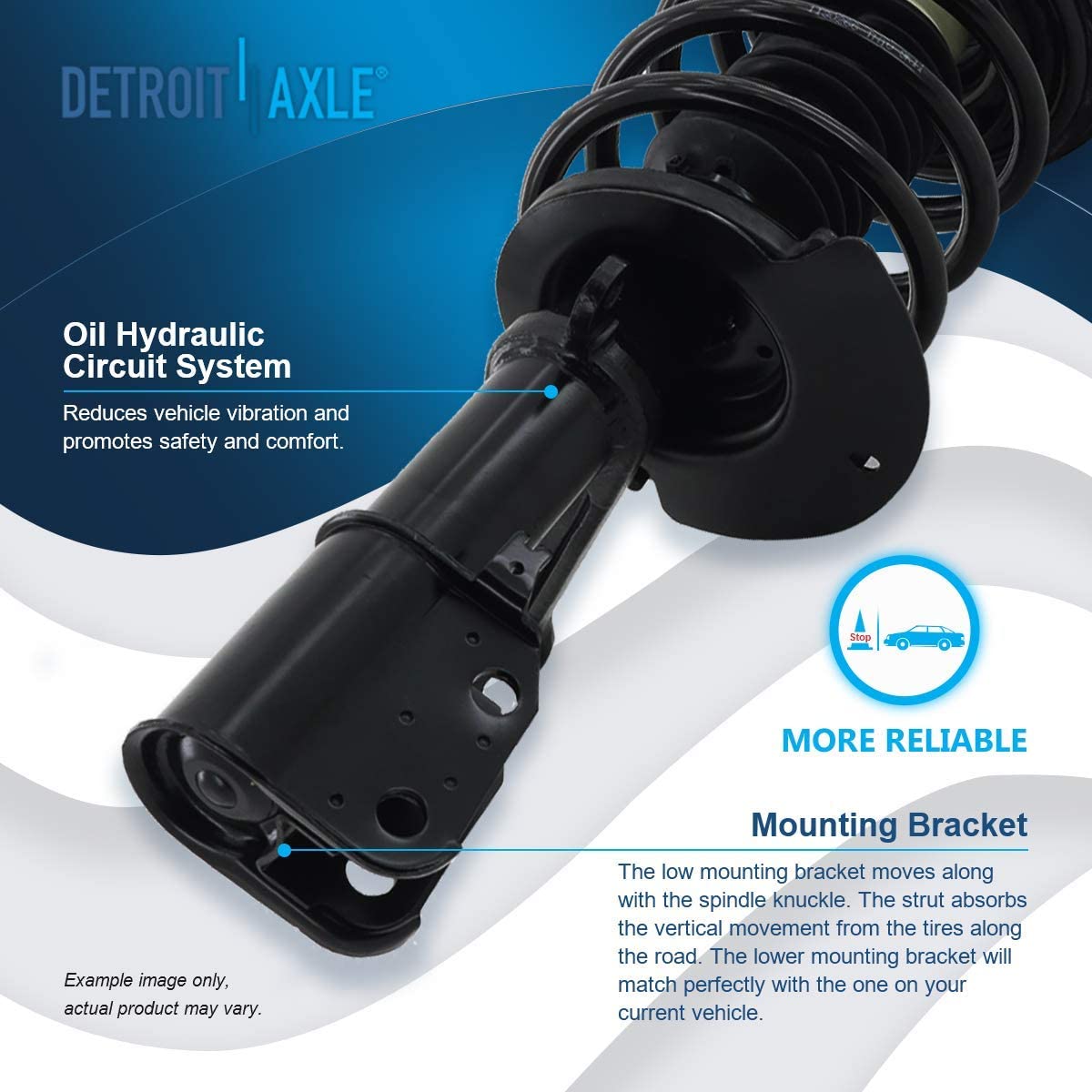 Detroit Axle - Front Rear Struts Sway Bar Links for 300M Concorde LHS Intrepid — image 10
