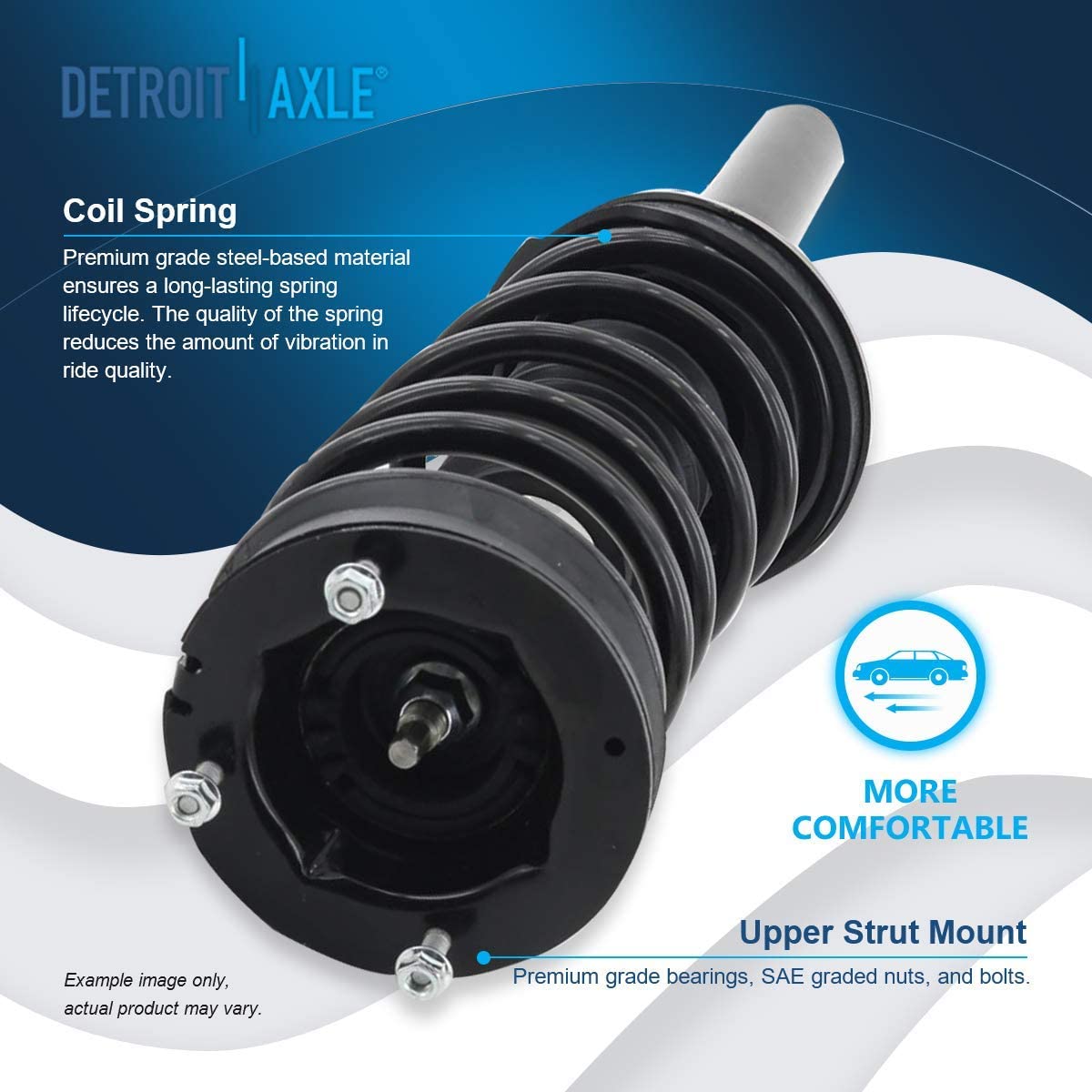 Detroit Axle - Front Rear Struts Sway Bar Links for 300M Concorde LHS Intrepid — image 11