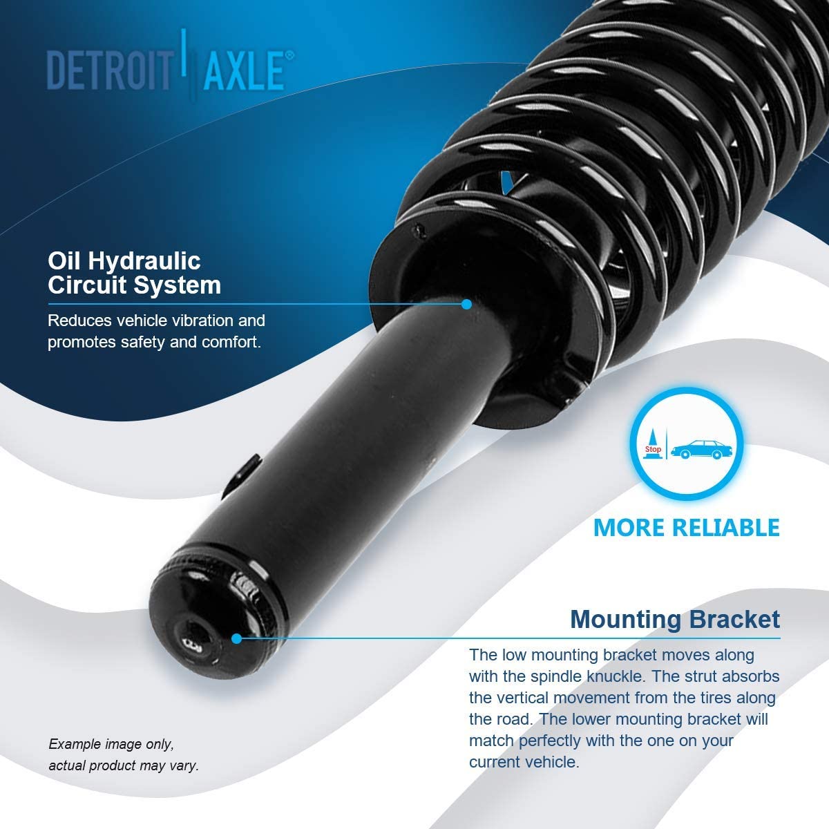 Detroit Axle - Front Rear Struts Sway Bar Links for 1997 1998-2001 Honda CR-V — image 10