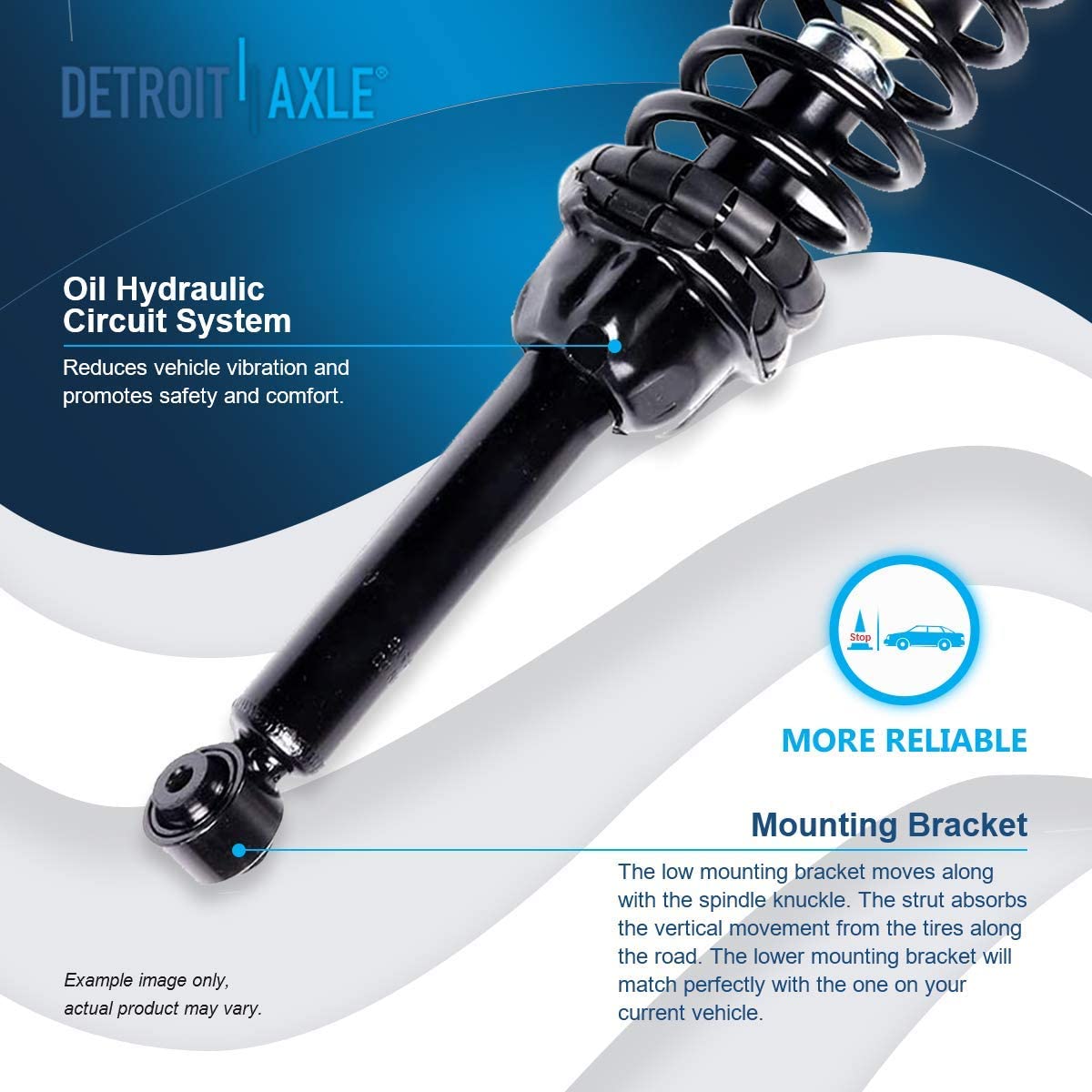 Detroit Axle - Front Rear Struts Sway Bar Links for 1997 1998-2001 Honda CR-V — image 13