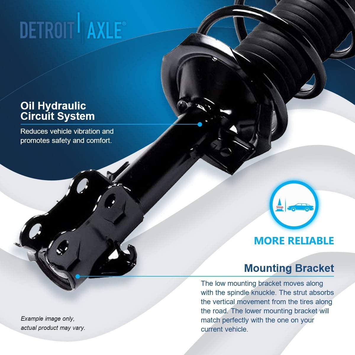 Detroit Axle - Front Struts Tie Rods Sway Bars for 2007-2012 Nissan Versa Cube — image 10