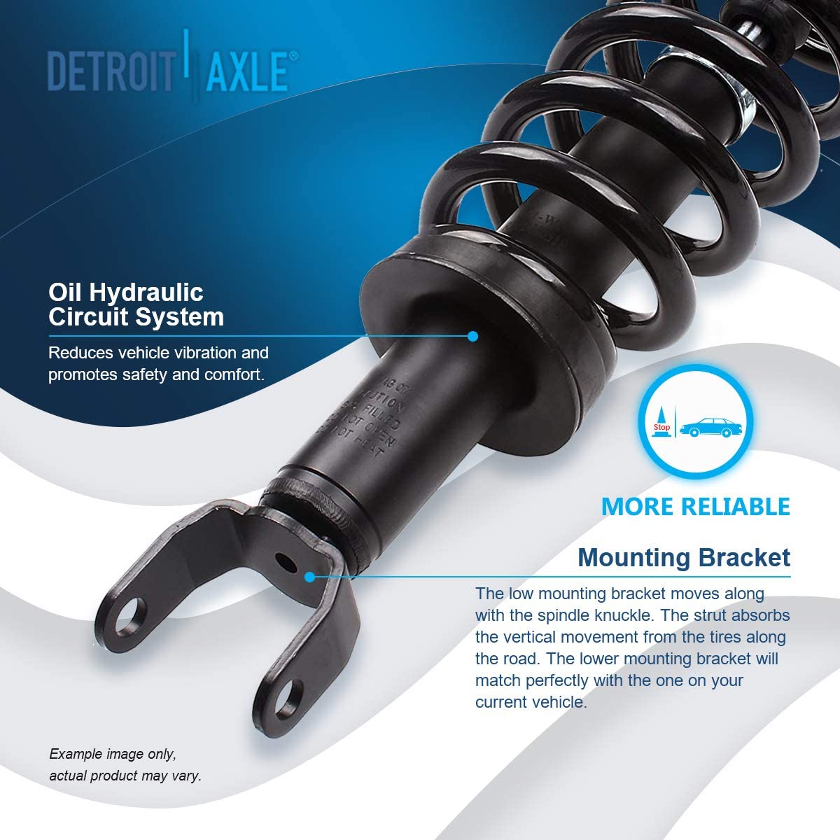 Detroit Axle - 4WD Front Struts Tie Rods Sway Bars for 2009-2012 Dodge Ram 1500 — image 9
