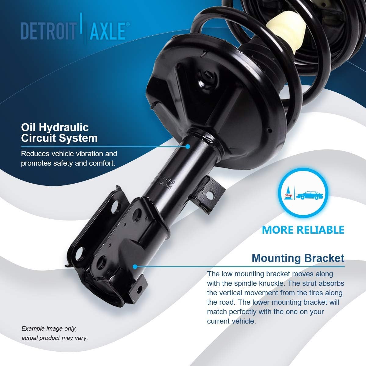 Detroit Axle - Front  Rear Struts Sway Bars for 2000-2005 Mitsubishi Eclipse — image 10