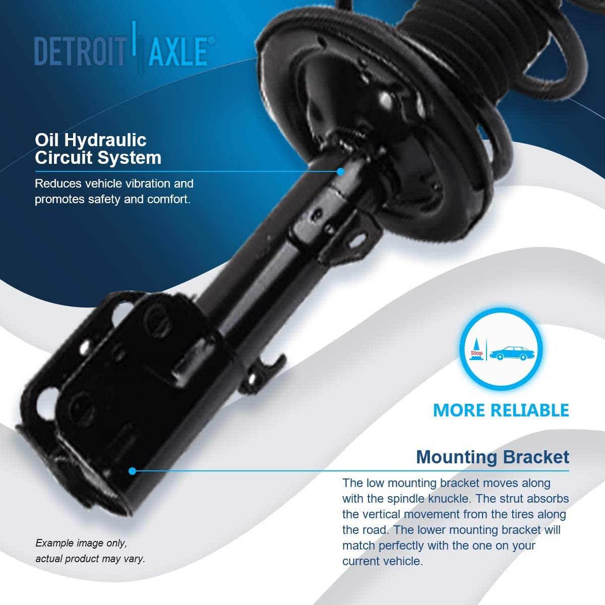 Detroit Axle - Front Rear Struts Sway Bar Links for 2005 2006 2007-2010 Scion tC — image 10