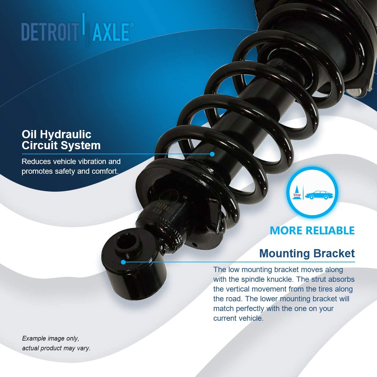 Detroit Axle - Front Rear Struts Sway Bar Links for 2005 2006 2007-2010 Scion tC — image 13