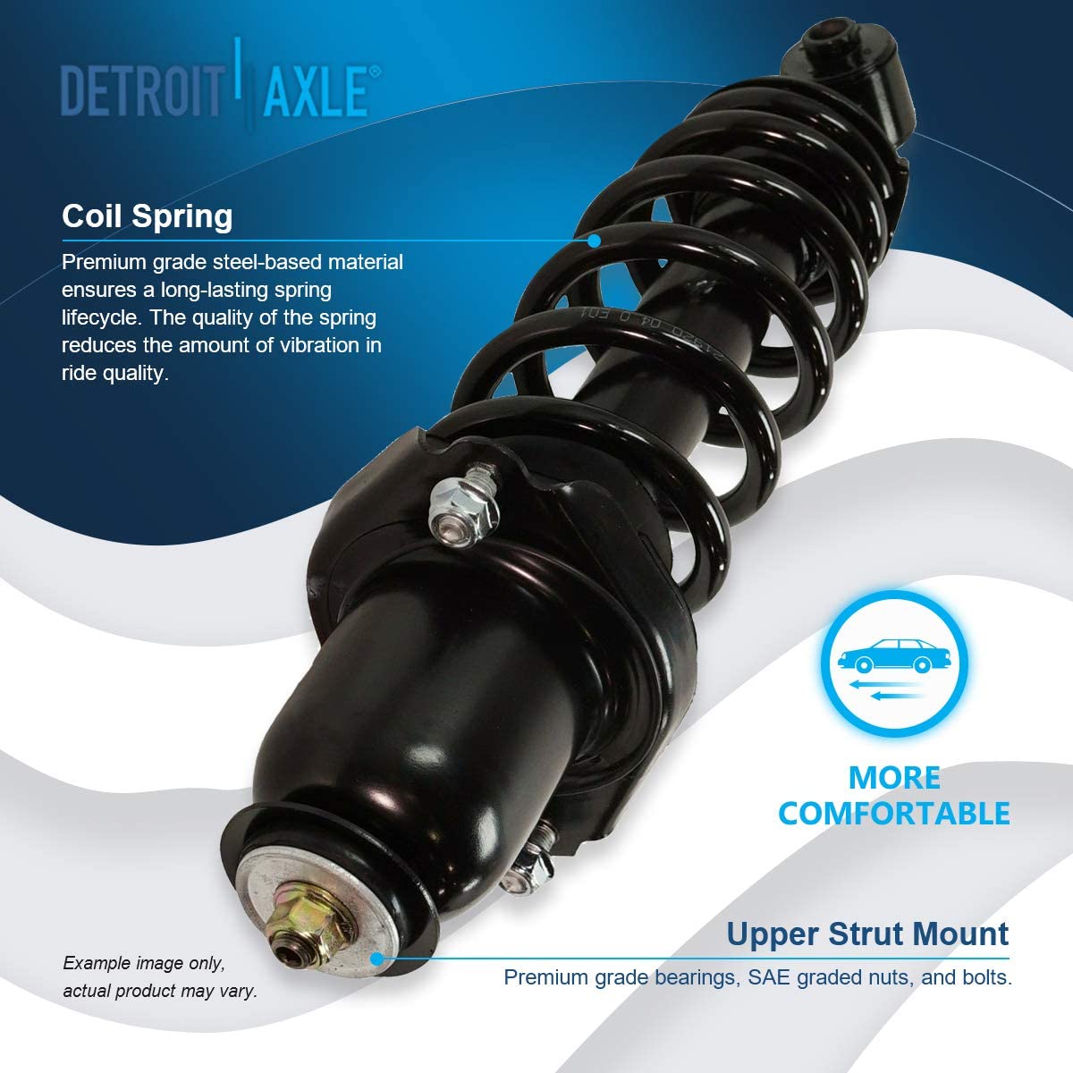 Detroit Axle - Front Rear Struts Sway Bar Links for 2005 2006 2007-2010 Scion tC — image 11