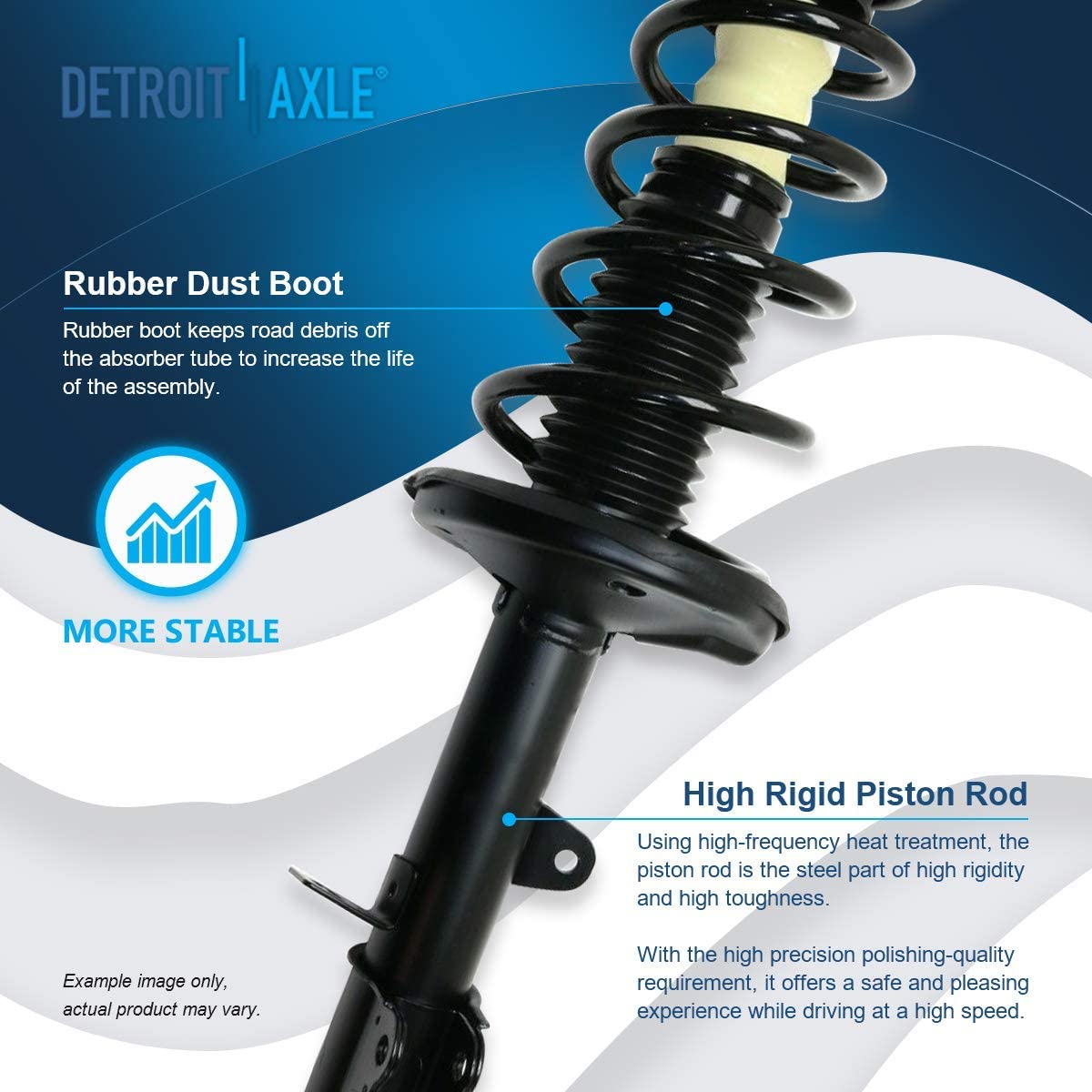 Detroit Axle - Front  Rear Struts Sway Bar Links for Chevy GEO Prizm Corolla — image 12
