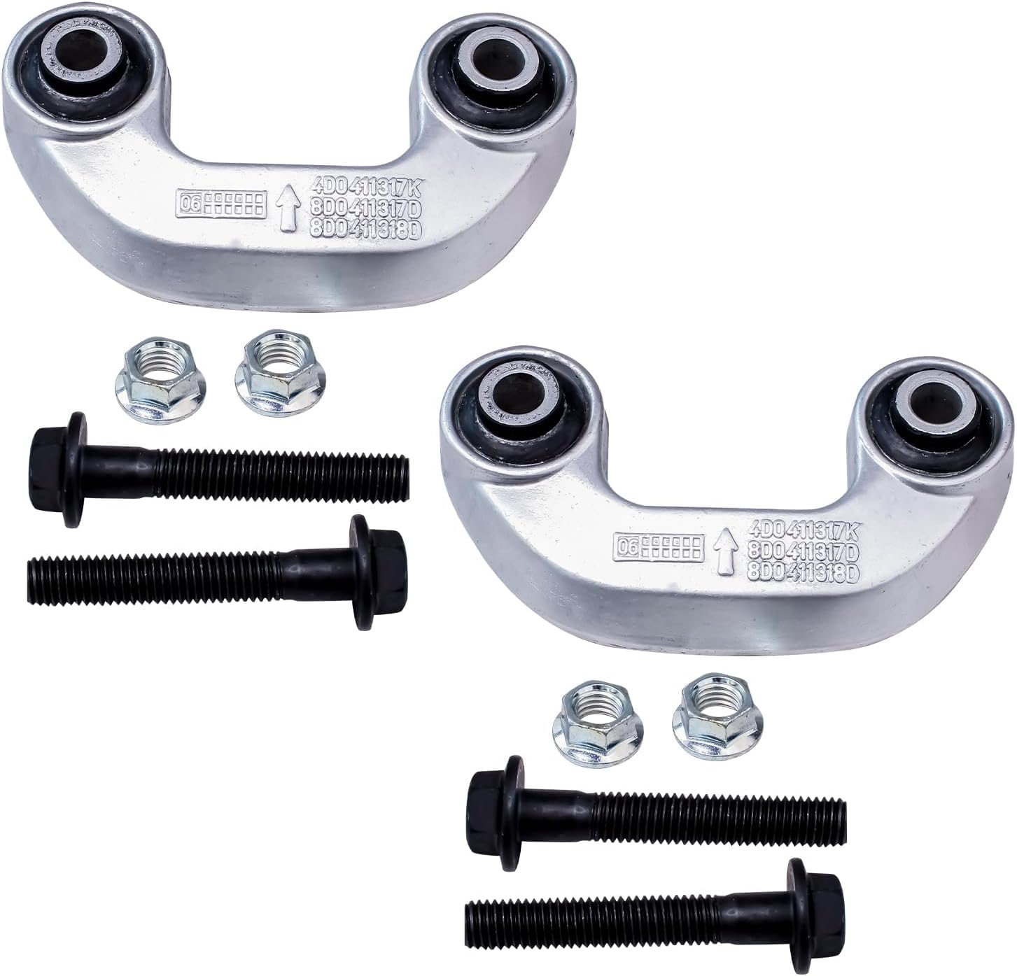 Detroit Axle - Front Struts Tie Rods Sway Bars Kit for 2002-2004 Audi A4 Quattro — image 7