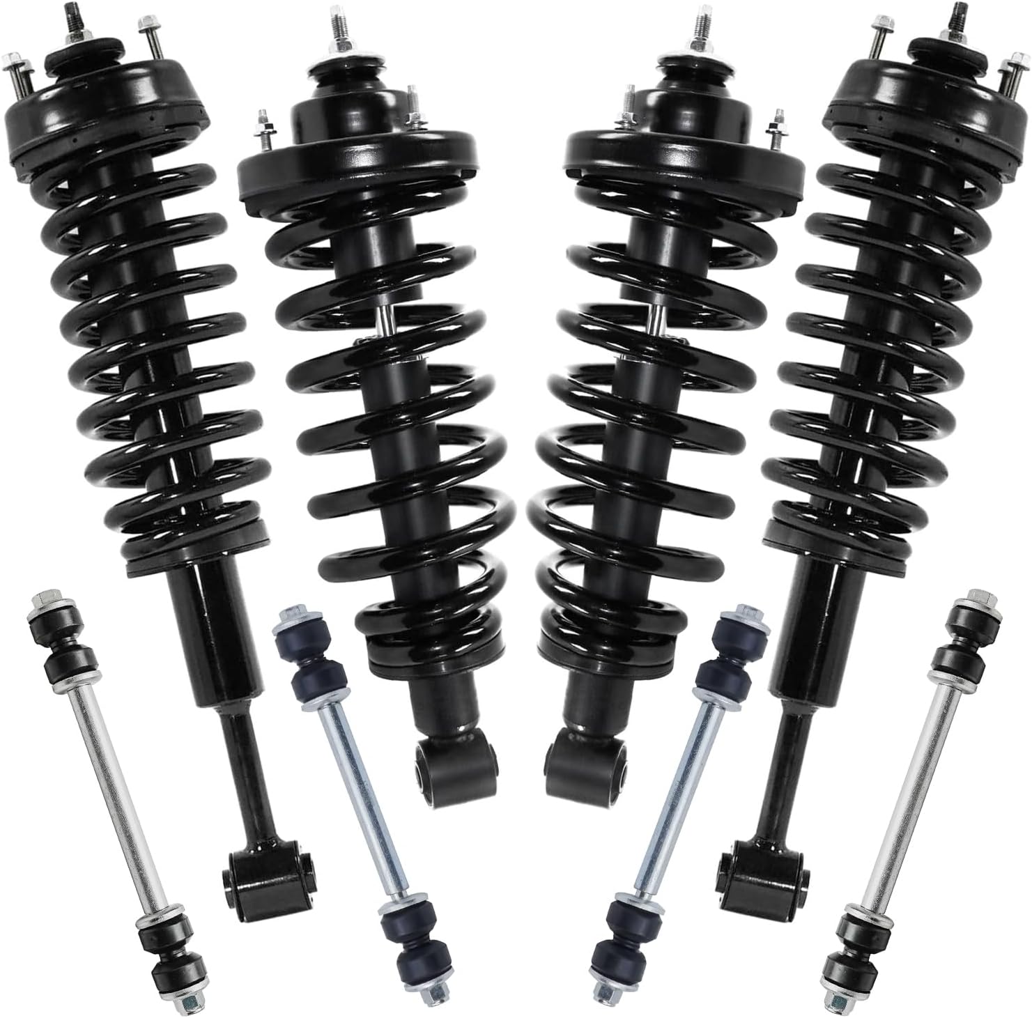 Detroit Axle - Front Rear Struts Sway Bars for 07-10 Ford Explorer Sport Trac
