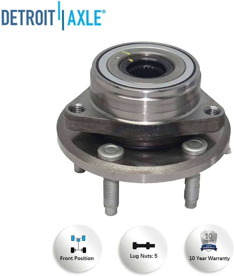 Detroit Axle - Front Struts Wheel Hubs Ball Joints for 1996-07 Ford Taurus Sable — image 11