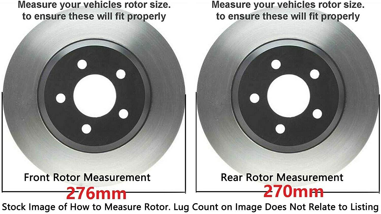 Detroit Axle - Front Drilled Slotted Rotors Ceramic Brake Pads for Chevy Malibu — image 8