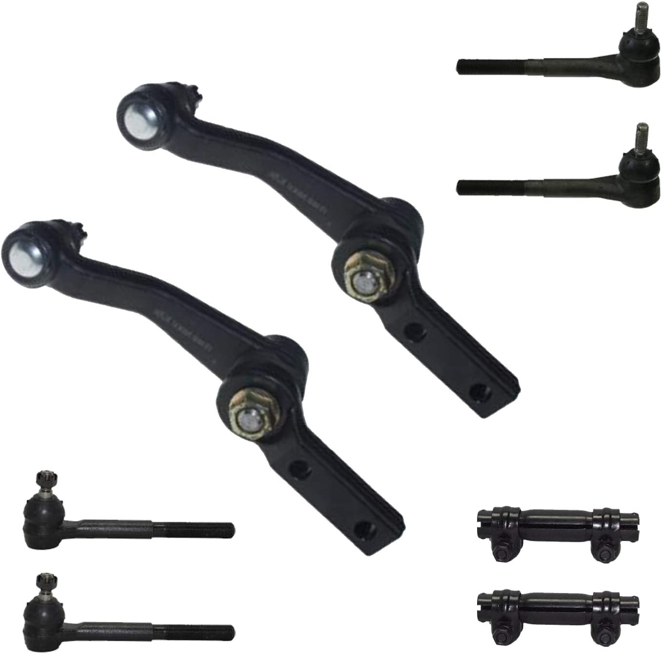 12-Piece Front End Steering Kit For Chevy K3500 1995-2000 – Ball Joints, Tie Rods, Pitman Arm