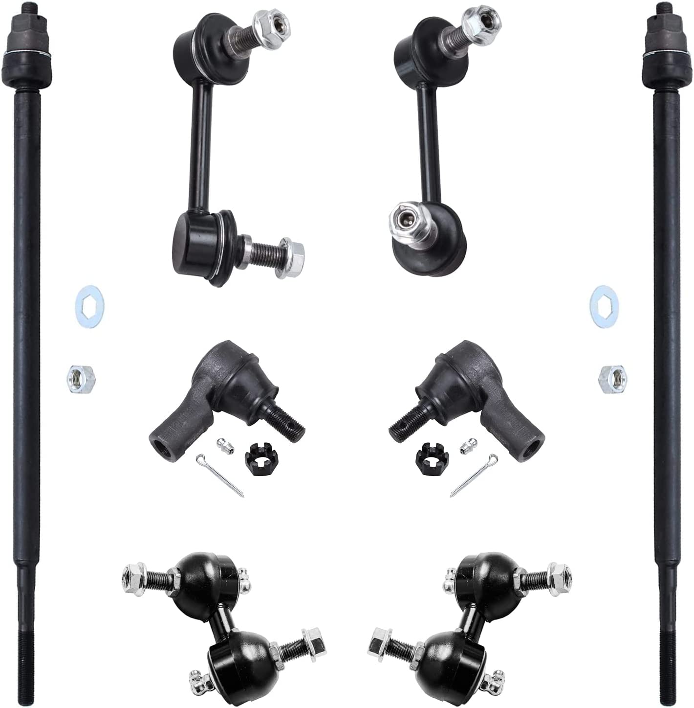 Detroit Axle - Front Rear Sway Bar Links Tie Rods for 2003-2011 Honda Element