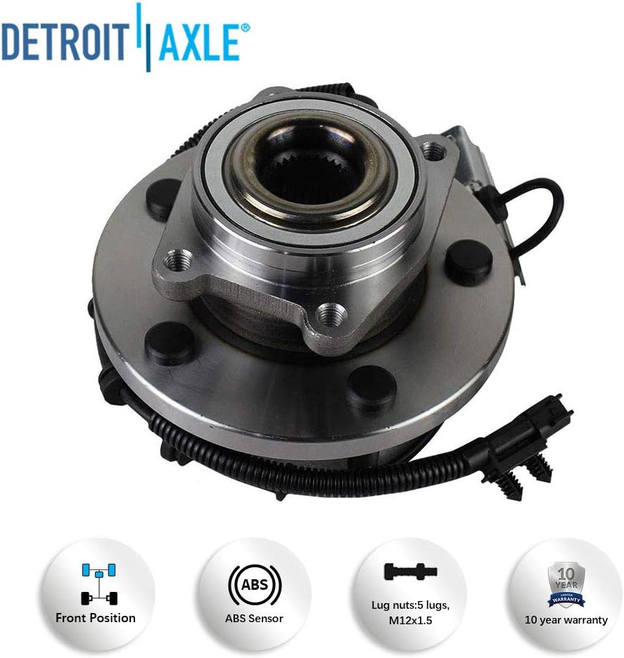 Detroit Axle - Front Wheel Hub Bearings Tie Rods for Chrysler Town  Country — image 8