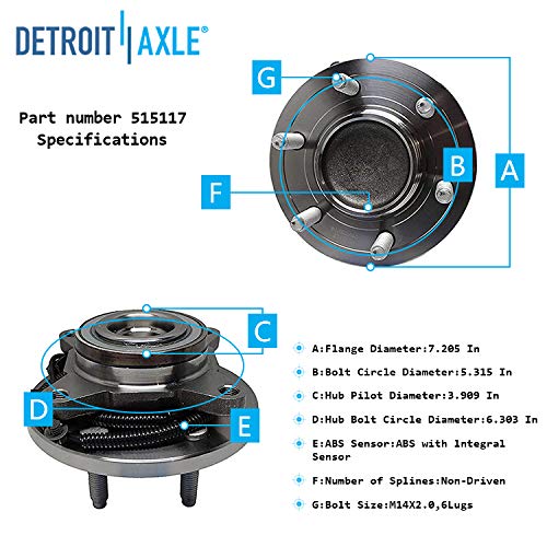 Detroit Axle - 2WD Front Wheel Hubs Tie Rods for Ford F-150 Expedition Navigator — image 7