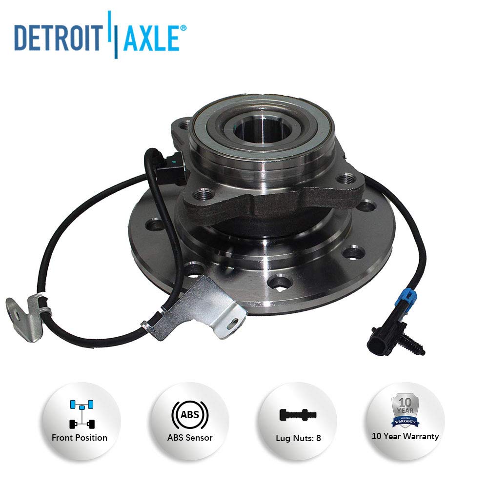 Detroit Axle - 4WD Front Wheel Hubs Sway Bar Kit for Chevy GMC K1500 K2500 K3500 — image 8