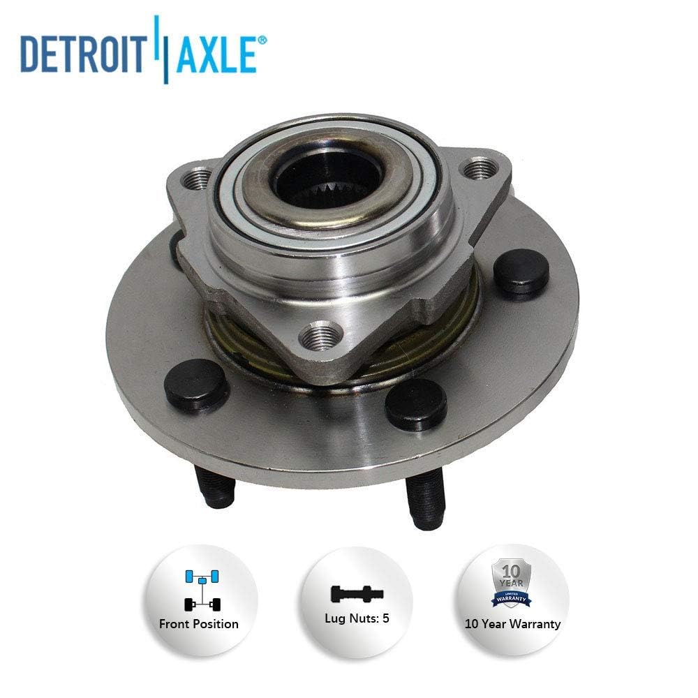 Detroit Axle - Front Wheel Hubs Lower Ball Joints for 2002-2005 Dodge Ram 1500 — image 9