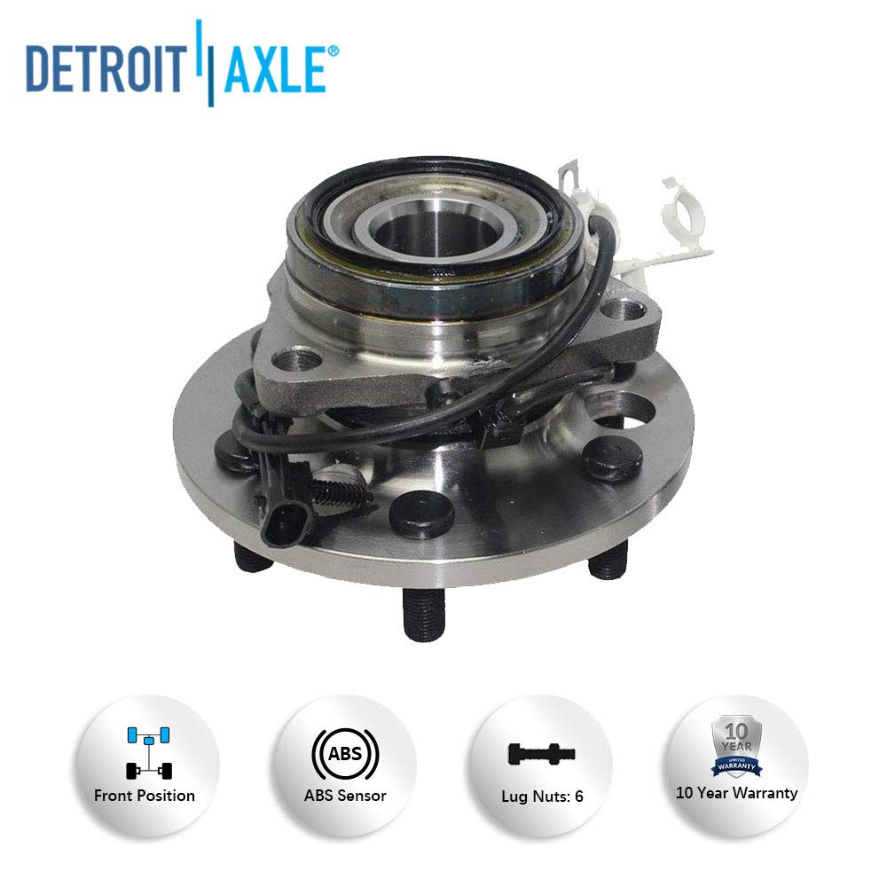 Detroit Axle - Front Wheel Hub and Bearings Kit for Chevy GMC K1500 K2500 4WD — image 9