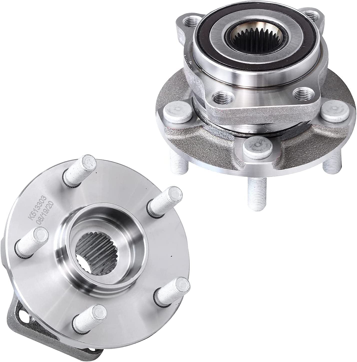 Detroit Axle - Front Wheel Hub and Bearings Tie Rods for Subaru Impreza Forester — image 4