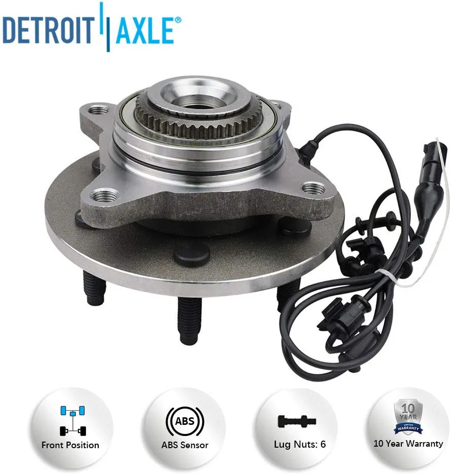 Detroit Axle - Front Disc Rotors Ceramic Brake Pads for Ford F-150 Mark Lt 4WD — image 8