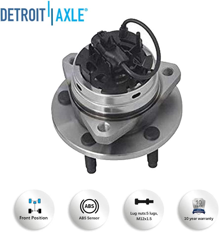 Detroit Axle - Front Wheel Bearing Hub Brake Rotor Pad for Chevy HHR Malibu G6 — image 9