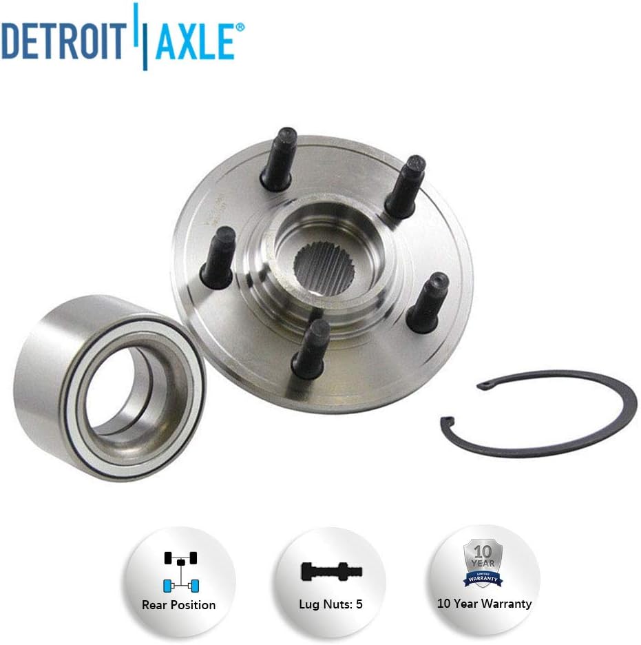 Detroit Axle - Rear Drilled Rotors Ceramic Brake Pads for 2002-05 Ford Explorer — image 7