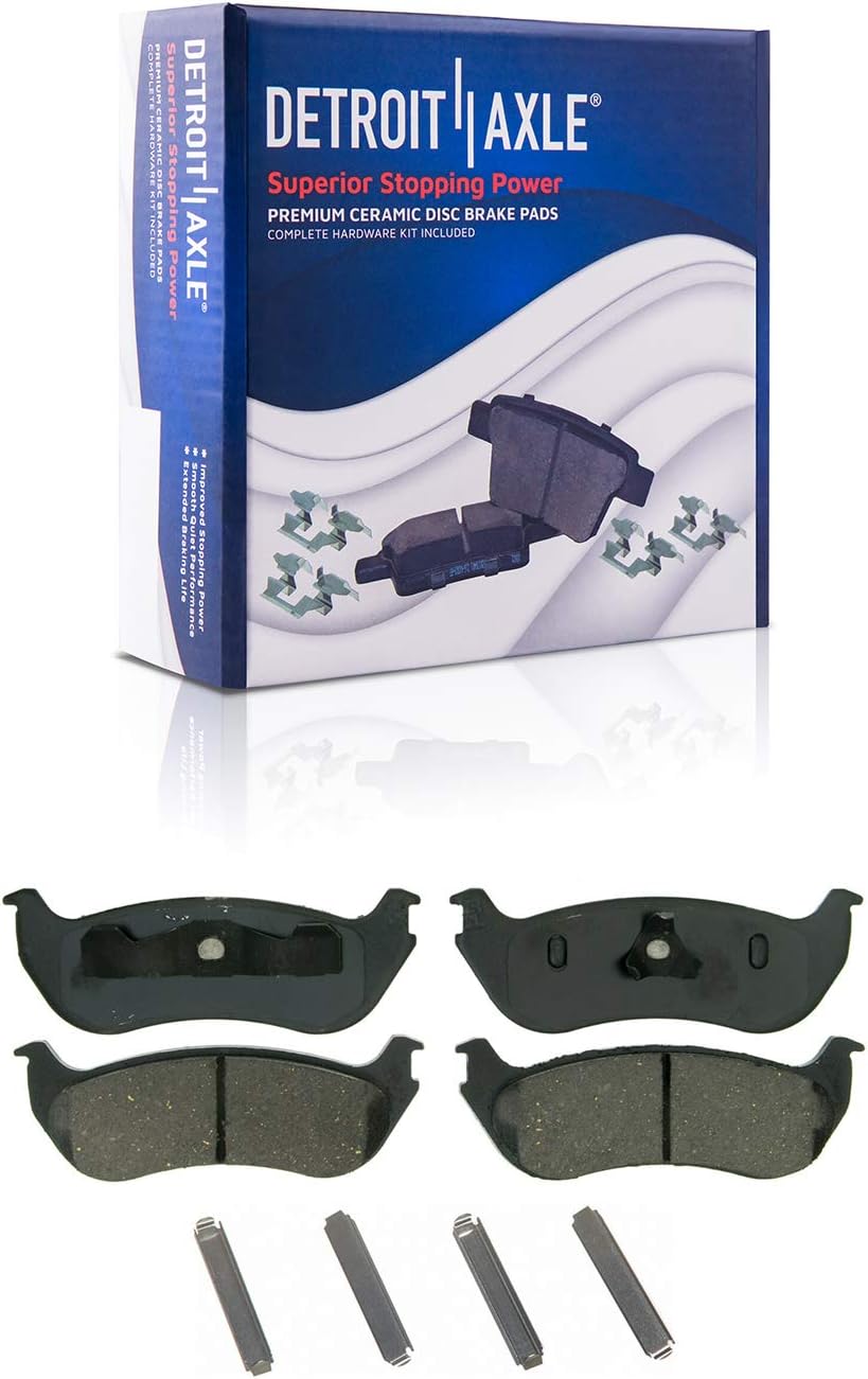 Detroit Axle - Rear Drilled Rotors Ceramic Brake Pads for 2002-05 Ford Explorer — image 6