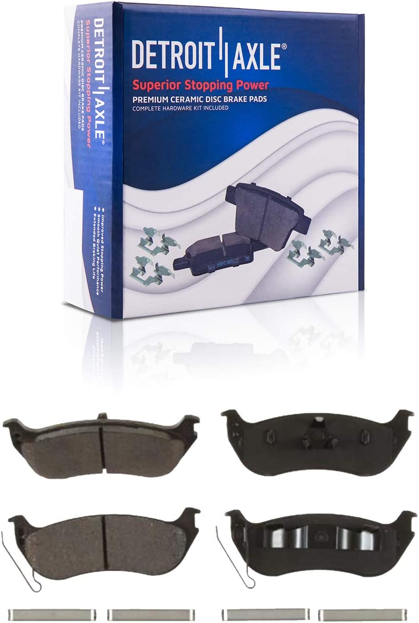 Detroit Axle - Rear Disc Rotors Ceramic Brake Pads for Ford Explorer Sport Trac — image 5