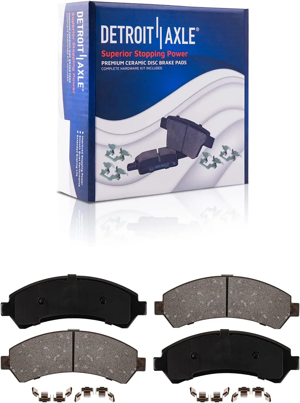 Detroit Axle - Front Disc Rotors Ceramic Brake Pads for Chevy S10 Blazer Jimmy — image 5