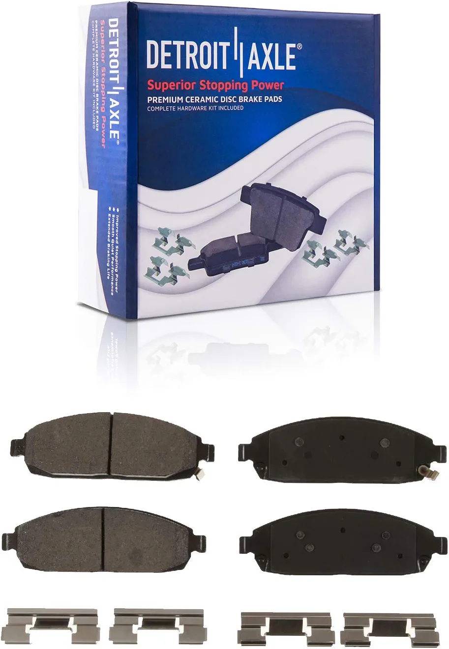 Detroit Axle - Front Wheel Hub Bearings Brake Rotors Kit for 2005-2010 Commander — image 6