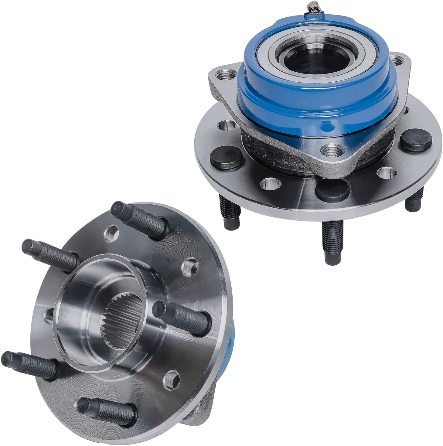 Detroit Axle - Front Wheel Hubs Drilled Rotors Brake Pads for Grand Am Malibu — image 6
