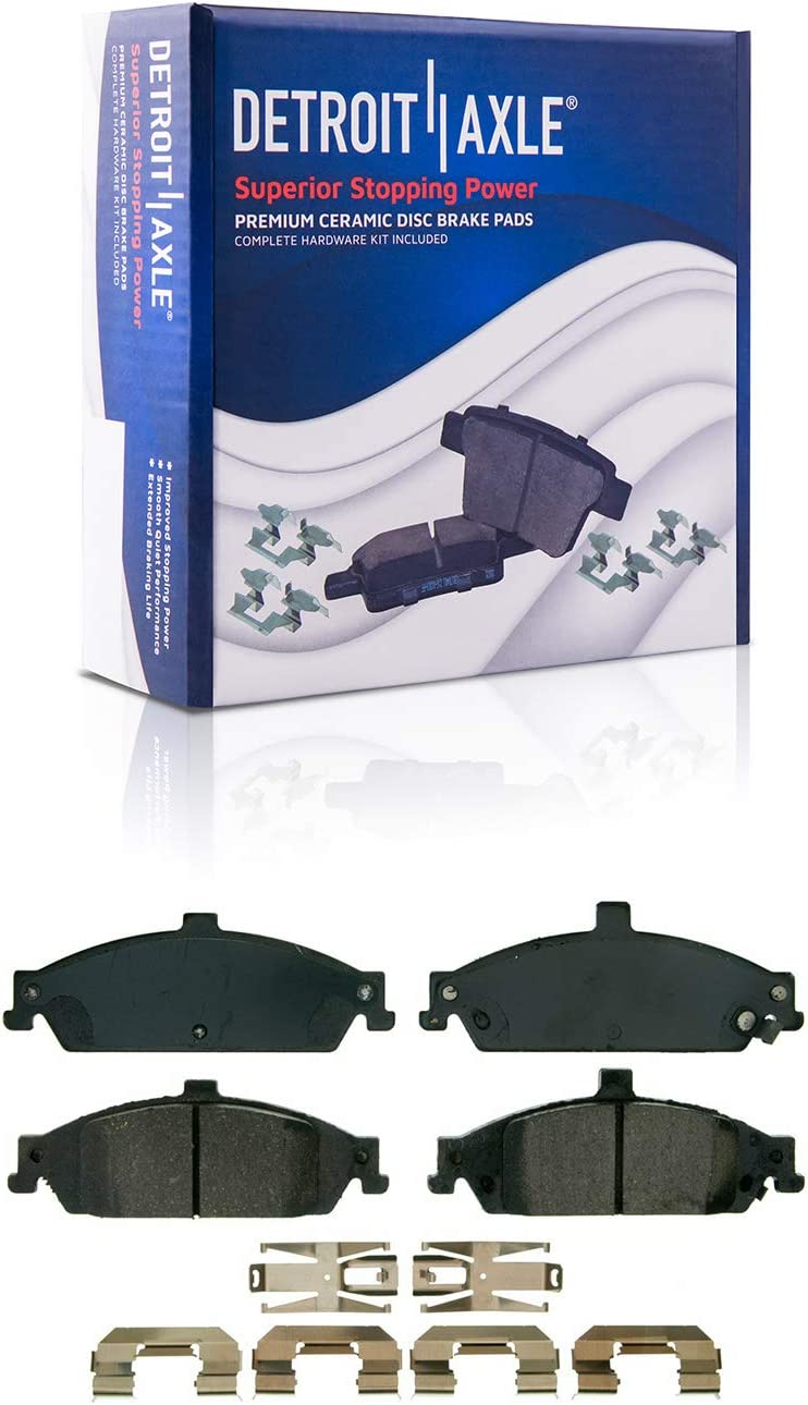 Detroit Axle - Front Wheel Hubs Drilled Rotors Brake Pads for Grand Am Malibu — image 5