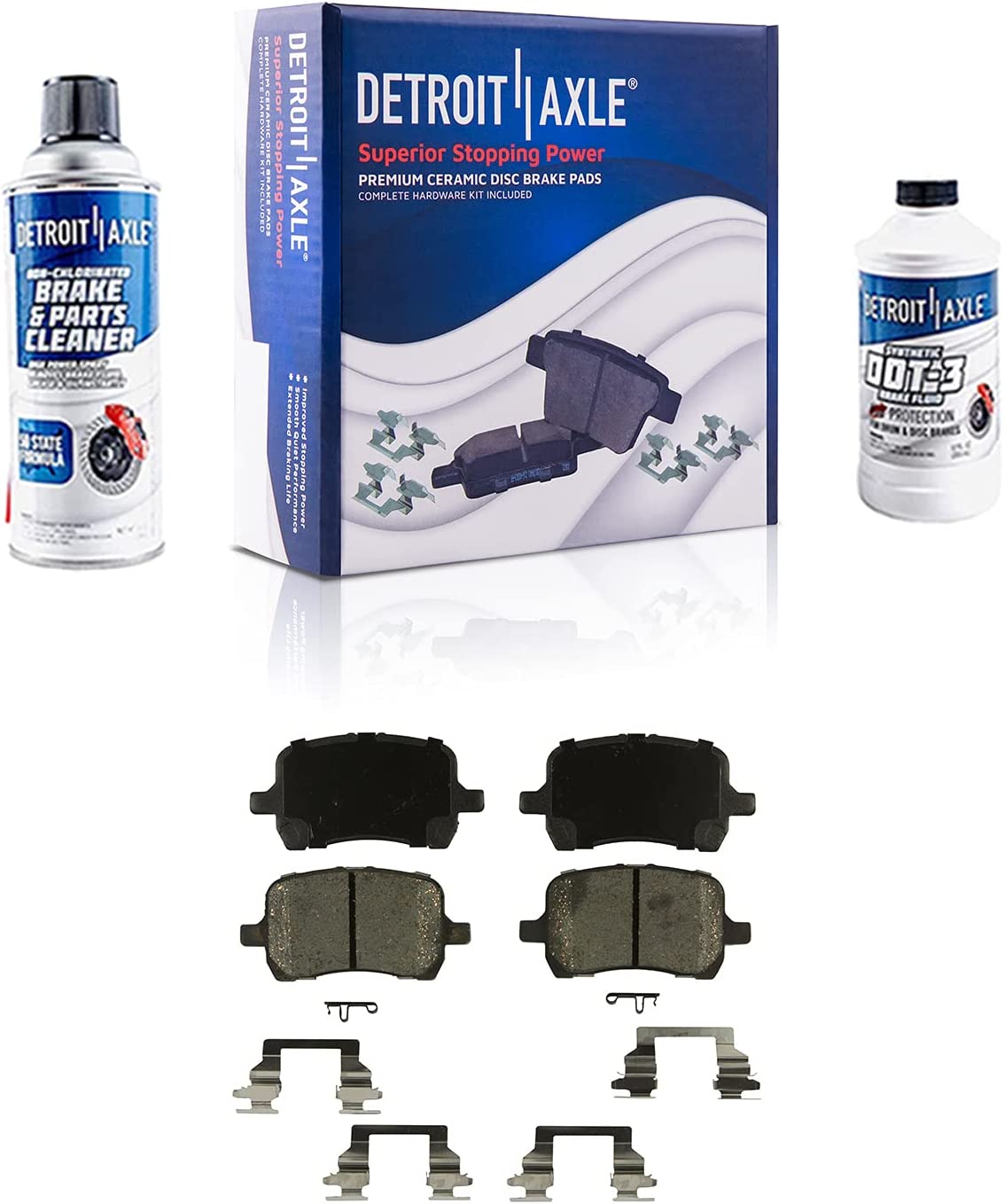 Detroit Axle - Front Disc Rotors Brake Pads Wheel Hubs for 2008-2011 Chevy HHR — image 5