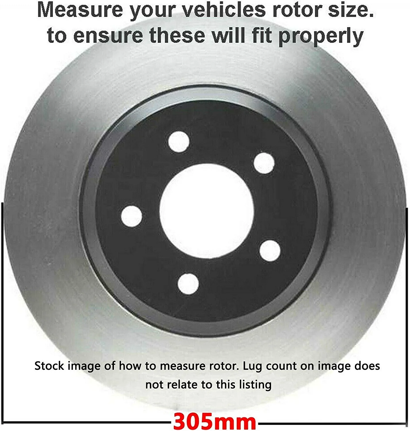 Detroit Axle - Rear Disc Rotors Ceramic Brake Pads for Chrysler Town  Country — image 7