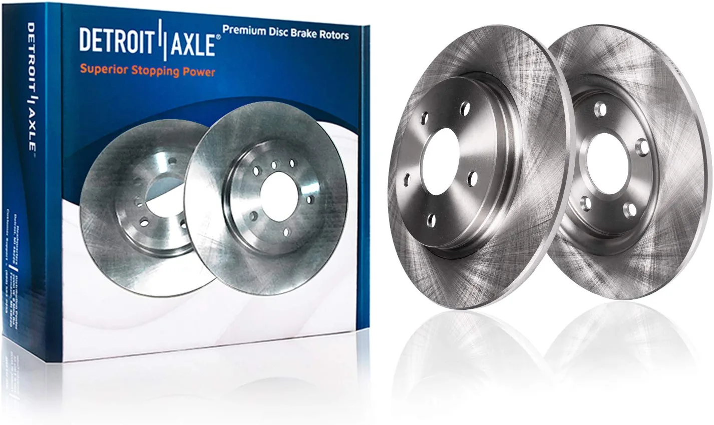 Detroit Axle - Rear Disc Rotors Ceramic Brake Pads for Chrysler Town  Country — image 4