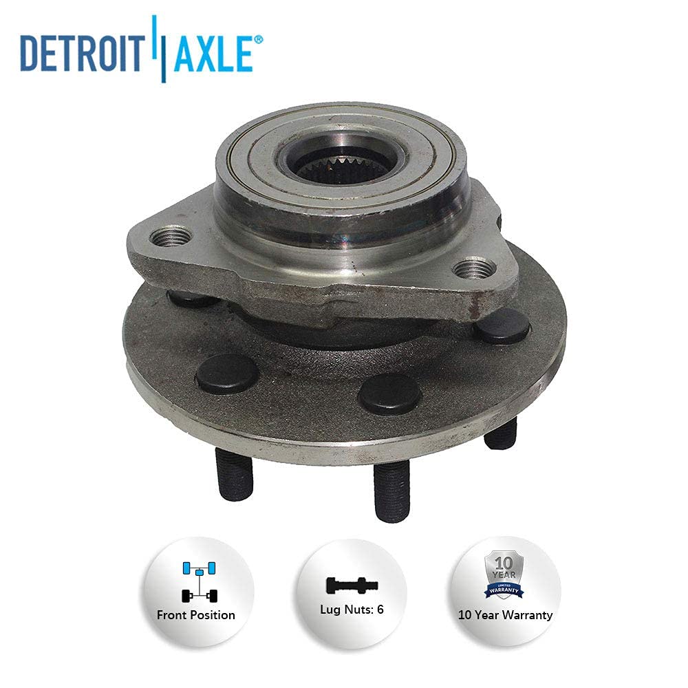 Detroit Axle - Front Wheel Hub and Bearings for 00-03 Dodge Dakota Durango 4WD — image 7