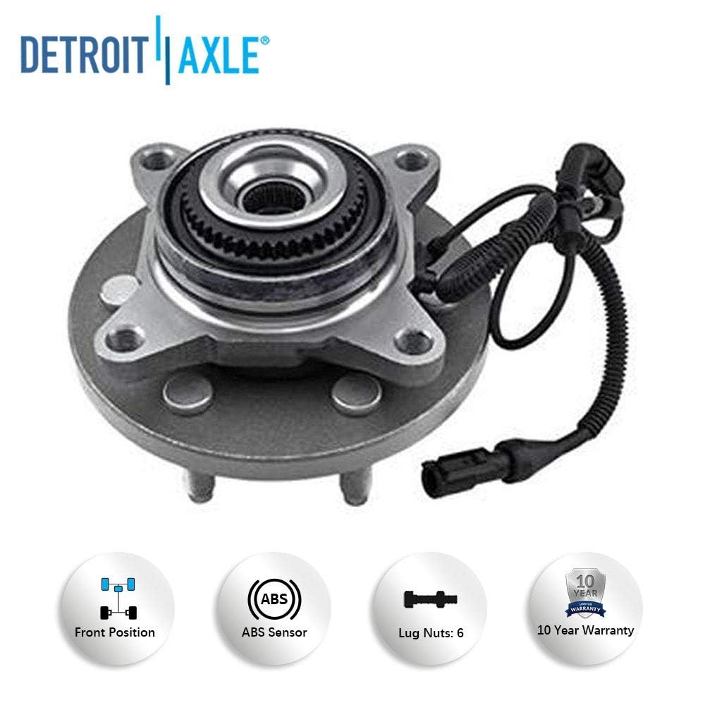 Detroit Axle - 4WD Front Wheel Hub Bearings Tie Rods for 2009-2010 Ford F-150 — image 8