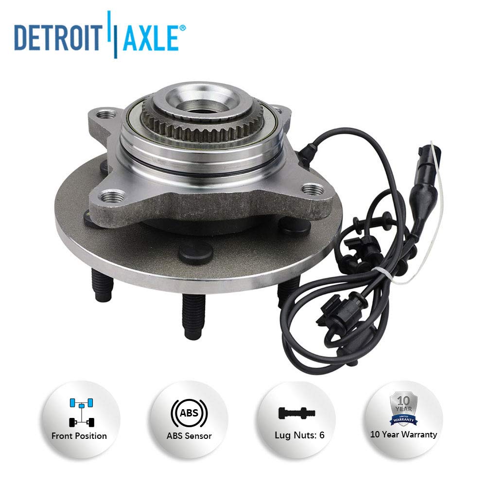 Detroit Axle - Front Wheel Hub and Bearings for Ford F-150 Lincoln Mark LT 4WD — image 9