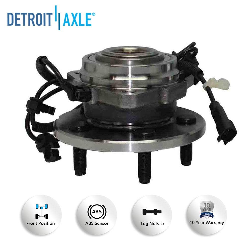 Detroit Axle - Front Wheel Hub Bearings Tie Rods Kit for 2002-2004 Jeep Liberty — image 10